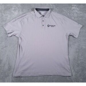 Kuhl Wayfarer Polo Shirt Mens 2XL Cloud Gray‎ 100% Cotton Silver City Brewery